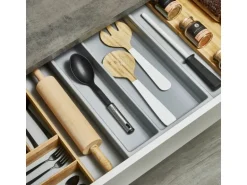 SOTECH Mehrzweckeinsatz SEPARADO Individual Silbergrau Genarbt 300 x 474 x 51 mm Schubladeneinsatz Ab 40cm Schrankbreite