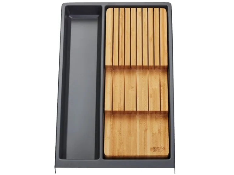 SOTECH Mehrzweckeinsatz SEPARADO Individual Schiefergrau Genarbt 300x474x51mm Schubladeneinsatz inkl. Messereinsatz