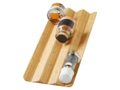 SOTECH Mehrzweckeinsatz SEPARADO Individual Silbergrau Genarbt 300x474x51mm Schubladeneinsatz inkl. Bambus Gewürzeinsatz