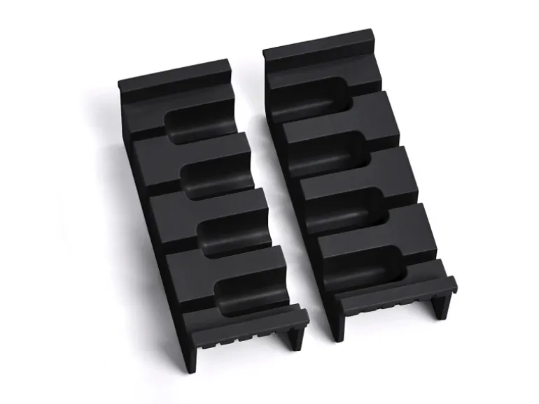 SOTECH Messereinsatz Für 150er Cuisio Schubladeneinsatz Anthrazit 143 x 44 x 53 mm Für 4 Messer