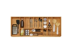 SOTECH ORGA-BOX 3 Bambus Besteckeinsatz Für 120er Schublade 473x1097x56 mm 15 Fächer Für Nobilia Küchen Ab August 2012