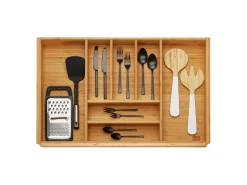 SOTECH ORGA-BOX 3 Bambus Besteckeinsatz Für 80er Schublade 473x697x56 mm mit 7 Fächer Für Nobilia Küchen Ab August 2012