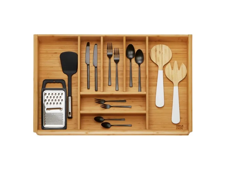 SOTECH ORGA-BOX 3 Bambus Besteckeinsatz Für 80er Schublade 473x697x56 mm mit 7 Fächer Für Nobilia Küchen Ab August 2012
