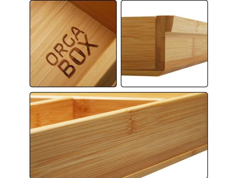SOTECH ORGA-BOX 3 Bambus Besteckeinsatz Für 80er Schublade 473x697x56 mm mit 7 Fächer Für Nobilia Küchen Ab August 2012