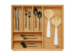 SOTECH ORGA-BOX 3 Bambus Besteckeinsatz Für 60er Schublade 473x497x56 mm mit 6 Fächer Für Nobilia Küchen Ab August 2012