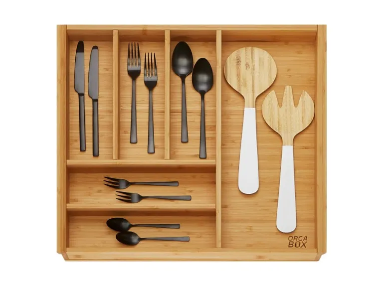 SOTECH ORGA-BOX 3 Bambus Besteckeinsatz Für 60er Schublade 473x497x56 mm mit 6 Fächer Für Nobilia Küchen Ab August 2012