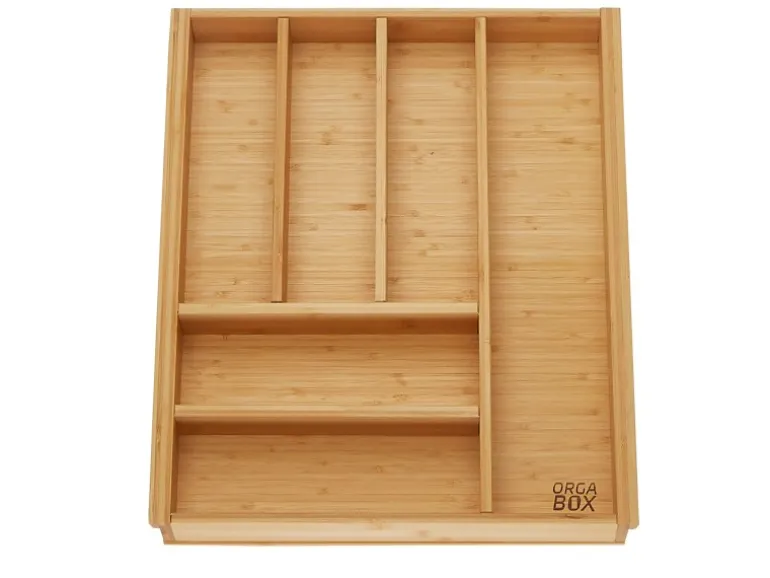 SOTECH ORGA-BOX 3 Bambus Besteckeinsatz Für 50er Schublade 473x397x56 mm mit 6 Fächer Für Nobilia Küchen Ab August 2012