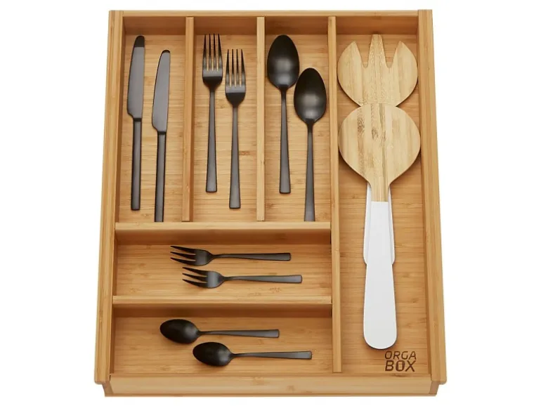 SOTECH ORGA-BOX 3 Bambus Besteckeinsatz Für 50er Schublade 473x397x56 mm mit 6 Fächer Für Nobilia Küchen Ab August 2012