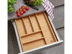 SOTECH ORGA-BOX 3 Bambus Besteckeinsatz Für 50er Schublade 473x397x56 mm mit 6 Fächer Für Nobilia Küchen Ab August 2012