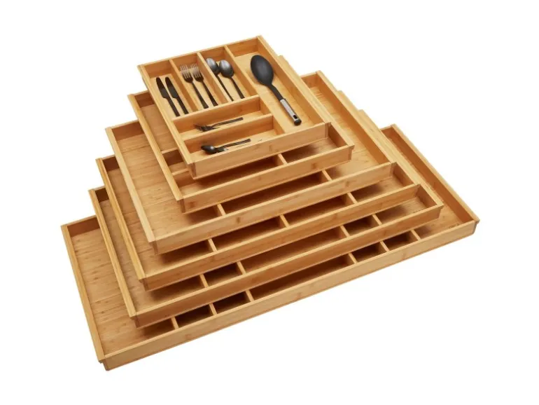 SOTECH ORGA-BOX 3 Bambus Besteckeinsatz Für 50er Schublade 473x397x56 mm mit 6 Fächer Für Nobilia Küchen Ab August 2012