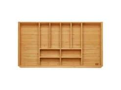 SOTECH ORGA-BOX 3 Bambus Besteckeinsatz Für 90er Schublade 473x797x56 mm mit 10 Fächer Für Nobilia Küchen Ab August 2012