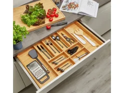 SOTECH ORGA-BOX 3 Bambus Besteckeinsatz Für 90er Schublade 473x797x56 mm mit 10 Fächer Für Nobilia Küchen Ab August 2012