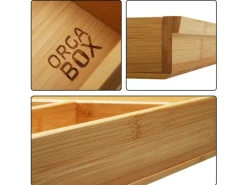 SOTECH ORGA-BOX 3 Bambus Besteckeinsatz Für 90er Schublade 473x797x56 mm mit 10 Fächer Für Nobilia Küchen Ab August 2012