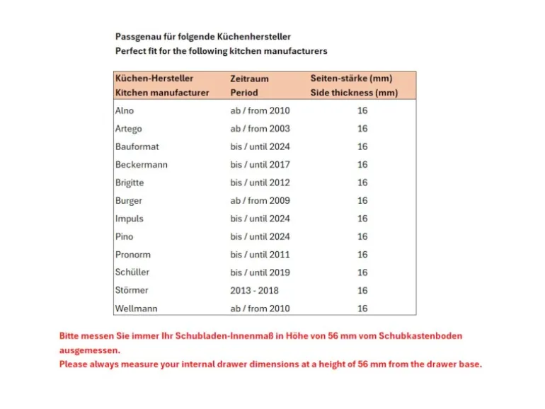 SOTECH Orga-Box-1 Bambus Besteckeinsatz 10 Fächer Für Blum Tandembox Antaro Schubladen 819x473x56 mm im 90er Schrank