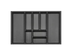 SOTECH ORGA-BOX-3 Besteckeinsätze Tiefe 473 mm Höhe 50,5 mm Anthrazit Schubladeneinsätze Breite 691 mm