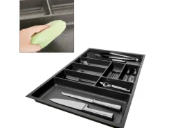 SOTECH ORGA-BOX-3 Besteckeinsätze Tiefe 473 mm Höhe 50,5 mm Anthrazit Schubladeneinsätze Breite 691 mm