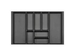 SOTECH ORGA-BOX-2 Besteckeinsatz Tiefe 462 mm Höhe 50,5 mm Für Nobilia Küchen Canvas Struktur Anthrazit Breite 709 mm