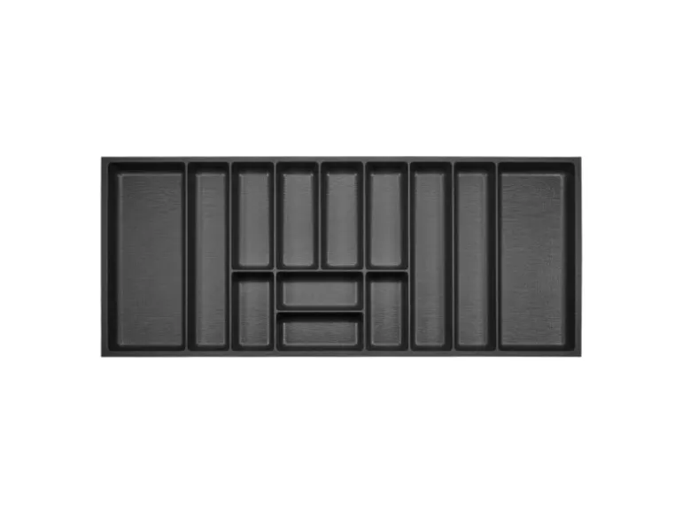 SOTECH ORGA-BOX-3 Besteckeinsätze Tiefe 473 mm Höhe 50,5 mm Anthrazit Schubladeneinsätze Breite 1091 mm
