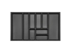 SOTECH ORGA-BOX-3 Besteckeinsätze Tiefe 473 mm Höhe 50,5 mm Anthrazit Schubladeneinsätze Breite 791 mm