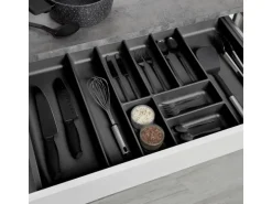 SOTECH ORGA-BOX-3 Besteckeinsätze Tiefe 473 mm Höhe 50,5 mm Anthrazit Schubladeneinsätze Breite 791 mm