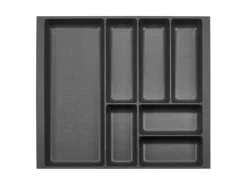 SOTECH ORGA-BOX-2 Besteckeinsatz Tiefe 462 mm Höhe 50,5 mm Für Nobilia Küchen Canvas Struktur Anthrazit Breite 509 mm