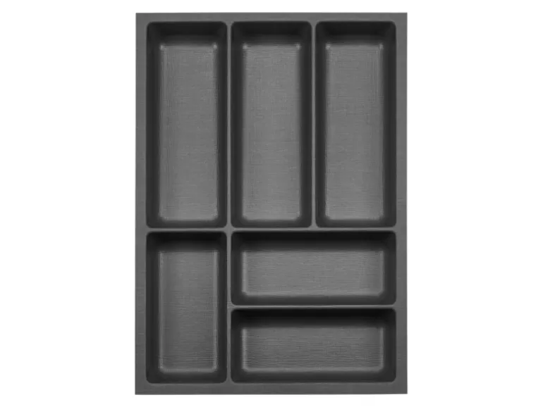 SOTECH ORGA-BOX-3 Besteckeinsätze Tiefe 473 mm Höhe 50,5 mm Anthrazit Schubladeneinsätze Breite 341 mm
