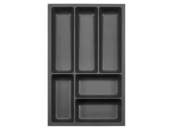 SOTECH ORGA-BOX-3 Besteckeinsätze Tiefe 473 mm Höhe 50,5 mm Anthrazit Schubladeneinsätze Breite 291 mm