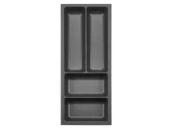 SOTECH ORGA-BOX-3 Besteckeinsätze Tiefe 473 mm Höhe 50,5 mm Anthrazit Schubladeneinsätze Breite 191 mm