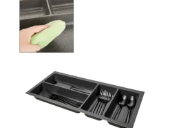 SOTECH ORGA-BOX-3 Besteckeinsätze Tiefe 473 mm Höhe 50,5 mm Anthrazit Schubladeneinsätze Breite 191 mm