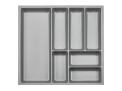 SOTECH ORGA-BOX-3 Besteckeinsätze Tiefe 473 mm Höhe 50,5 mm Silbergrau Schubladeneinsätze Breite 491 mm