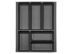 SOTECH ORGA-BOX-2 Besteckeinsatz Tiefe 462 mm Höhe 50,5 mm Für Nobilia Küchen Canvas Struktur Anthrazit Breite 359 mm