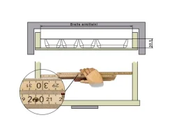 SOTECH ORGA-BOX-2 Besteckeinsatz Tiefe 462 mm Höhe 50,5 mm Für Nobilia Küchen Canvas Struktur Silbergrau Breite 509 mm