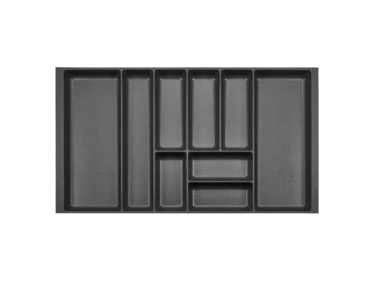 SOTECH ORGA-BOX-2 Besteckeinsatz Tiefe 462 mm Höhe 50,5 mm Für Nobilia Küchen Canvas Struktur Anthrazit Breite 809 mm