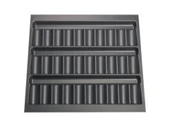 SOTECH ORGA-BOX Gewürzgläsereinsatz 510 x 480 x 28 mm Silbergrau Gewürzdoseneinsatz Für 60er Korpusbreite