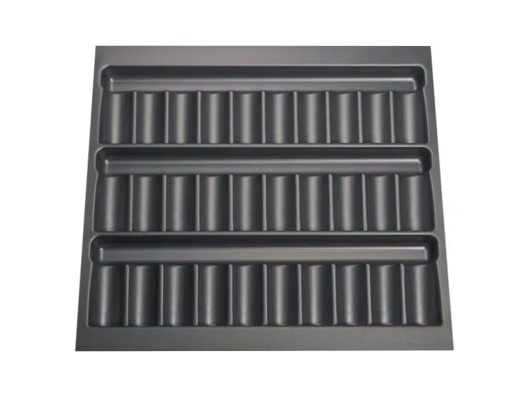 SOTECH ORGA-BOX Gewürzgläsereinsatz 510 x 480 x 28 mm Silbergrau Gewürzdoseneinsatz Für 60er Korpusbreite