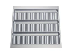 SOTECH ORGA-BOX Gewürzgläsereinsatz 499 x 462 x 28 mm Silbergrau Gewürzdoseneinsatz Für 60er Korpusbreite