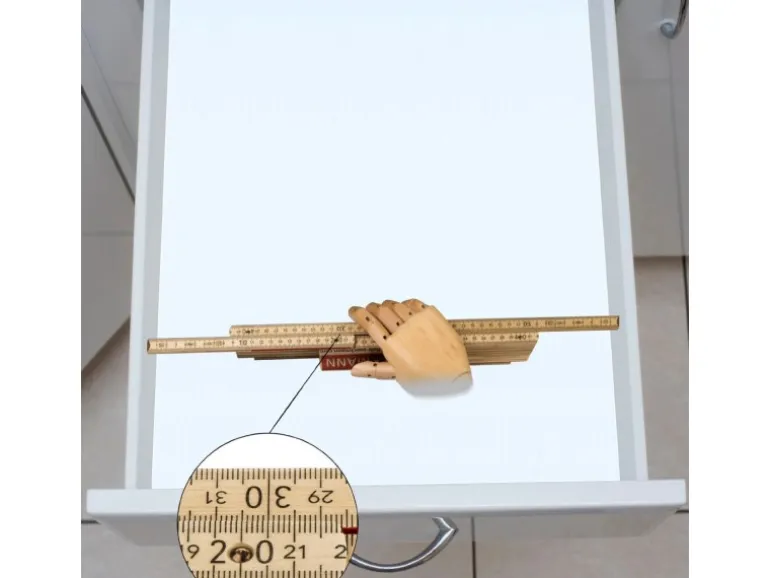 SOTECH ORGA-BOX Gewürzgläsereinsatz 499 x 462 x 28 mm Silbergrau Gewürzdoseneinsatz Für 60er Korpusbreite