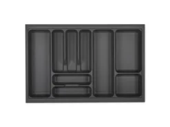 SOTECH Orga-Box I Besteckeinsatz Oriongrau 800 mm Höhe 55 mm Antirutschbeschichtung Für Blum Tandembox und ModernBox