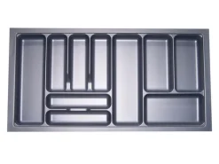 SOTECH Orga-Box I Besteckeinsatz Silbergrau 1000 mm Höhe 55 mm Für Blum Tandembox und ModernBox