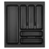 SOTECH Orga-Box I Besteckeinsatz Lavagrau 500 mm Höhe 55 mm Für Blum Tandembox und ModernBox