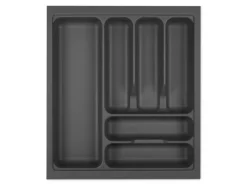 SOTECH Orga-Box I Besteckeinsatz Oriongrau 500 mm Höhe 55 mm Antirutschbeschichtung Für Blum Tandembox und ModernBox