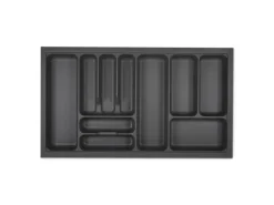 SOTECH Orga-Box I Besteckeinsatz Höhe 55 mm Oriongrau 900 mm Antirutschbeschichtung Für Blum Tandembox und ModernBox