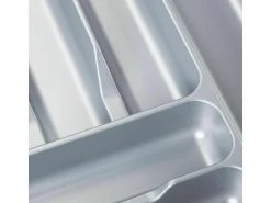 SOTECH Orga-Box I Besteckeinsatz Silbergrau 900 mm Höhe 55 mm Für Blum Tandembox und ModernBox