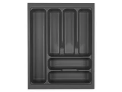 SOTECH Orga-Box I Besteckeinsatz Oriongrau 450 mm Höhe 55 mm Antirutschbeschichtung Für Blum Tandembox und ModernBox