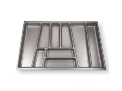 SOTECH ORGA-BOX II Besteckeinsatz 800 mm Höhe 45 mm Silbergrau Für Nobilia Schubladen