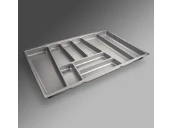 SOTECH ORGA-BOX II Besteckeinsatz 800 mm Höhe 45 mm Silbergrau Für Nobilia Schubladen