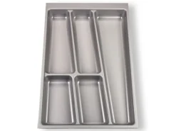 SOTECH ORGA-BOX II Besteckeinsatz 400 mm Höhe 45 mm Silbergrau Für Nobilia Schubladen