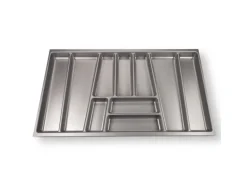 SOTECH ORGA-BOX II Besteckeinsatz 900 mm Höhe 45 mm Silbergrau Für Nobilia Schubladen