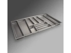 SOTECH ORGA-BOX II Besteckeinsatz 900 mm Höhe 45 mm Silbergrau Für Nobilia Schubladen