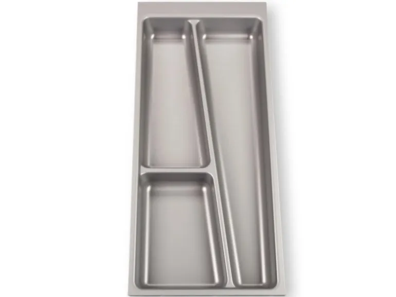 SOTECH ORGA-BOX II Besteckeinsatz 300 mm Höhe 45 mm Silbergrau Für Nobilia Schubladen